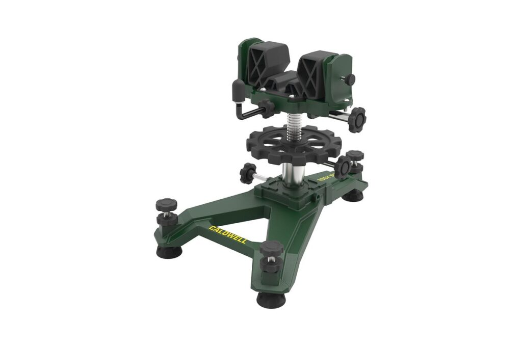 Caldwell Rock BR 2 cast iron benchrest front rest with elevation wheel
