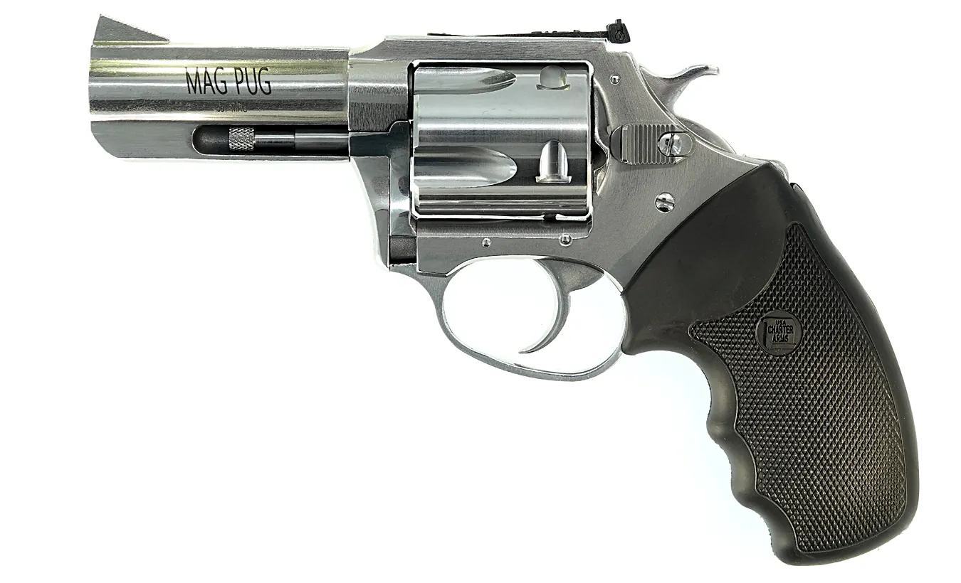 Charter Arms Mag Pug 73539 with a 3 inch unported barrel and adjustable rear sight, left side, Charter Arms photo