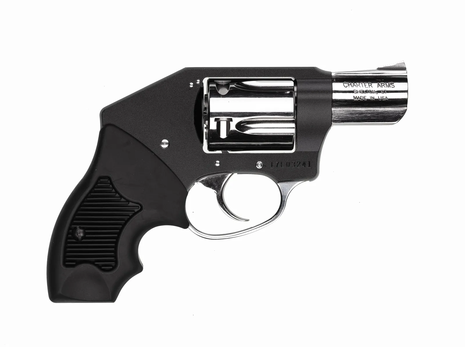 Charter Arms Off Duty 53921 with a black anodized frame and high polish barrel, cylinder and trigger, right side, Charter Arms photo