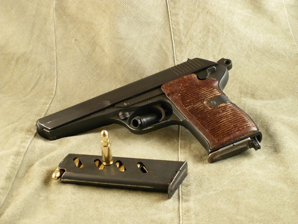 CZ 52 pistol in 7.62x25 Tokarev, left side