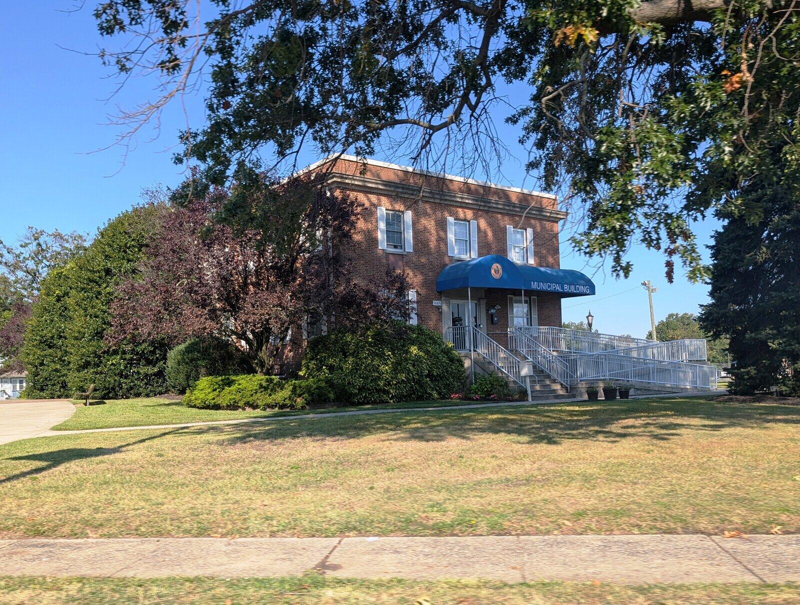 Pennsauken Township municipal building in New Jersey, the town whose gun permit process DOJ is investigating