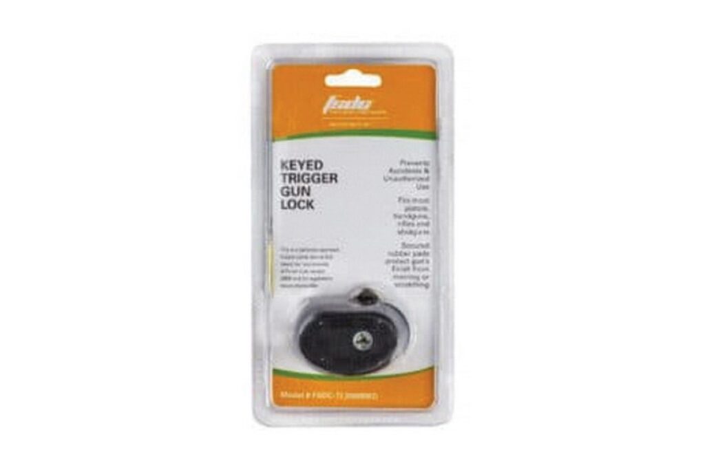Firearm Safety Devices TL3050RKD keyed trigger lock in retail packaging