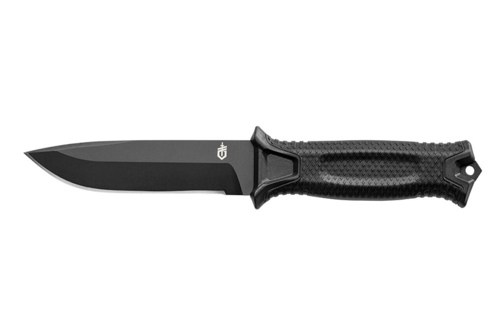 Gerber StrongArm black plain edge fixed blade knife