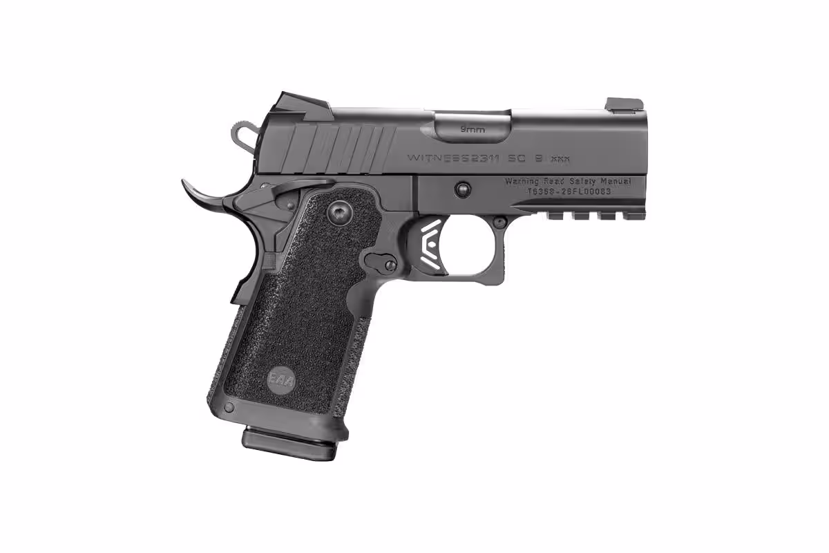 Girsan Witness2311 SC9 XXX compact double-stack 9mm 1911 in black, right side, EAA product photo