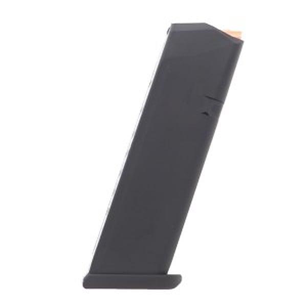 GLOCK factory 17-round 9mm magazine for the Glock 17 with an orange follower