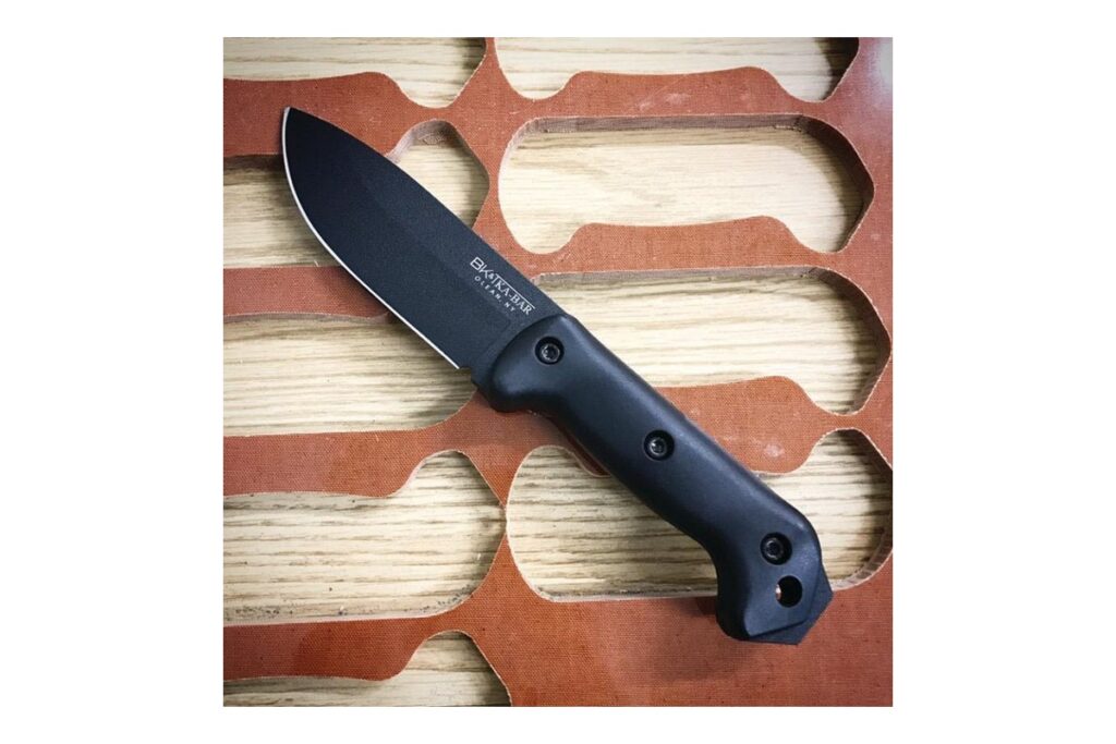 KA-BAR Becker BK2 Campanion fixed blade knife with black handle