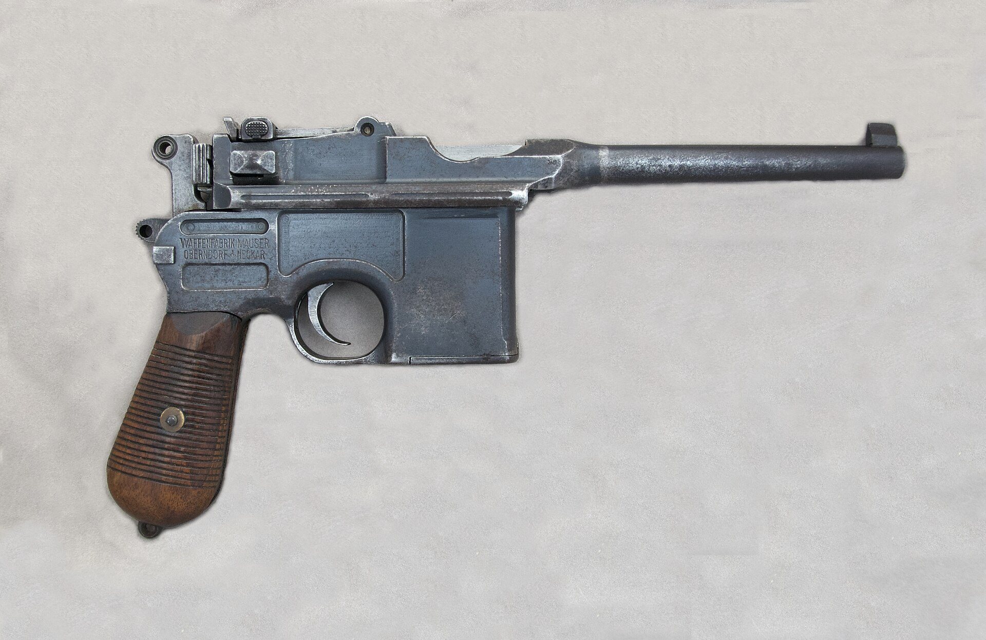 Mauser C96 Broomhandle pistol in 7.63 Mauser