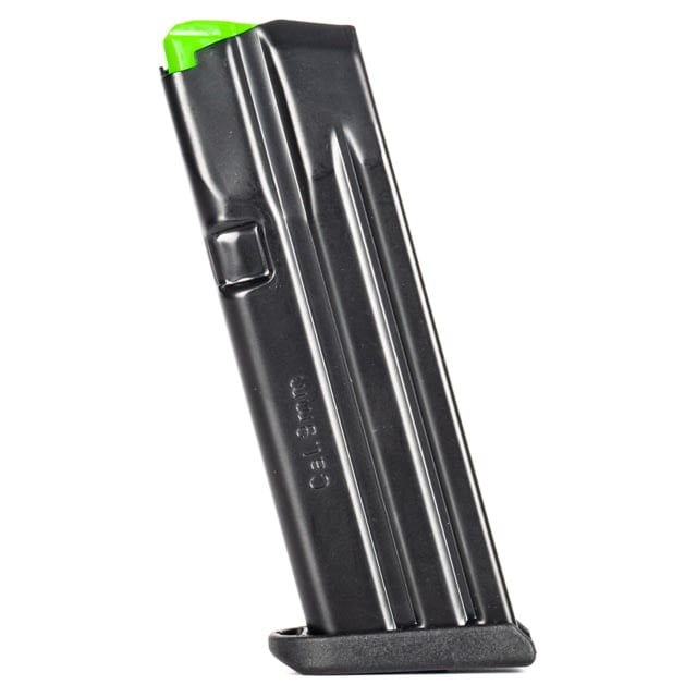Mec-Gar 15-round steel magazine for the Glock 19 with a green follower