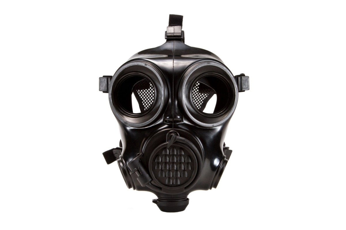 MIRA Safety CM-7M military gas mask with twin eye lenses