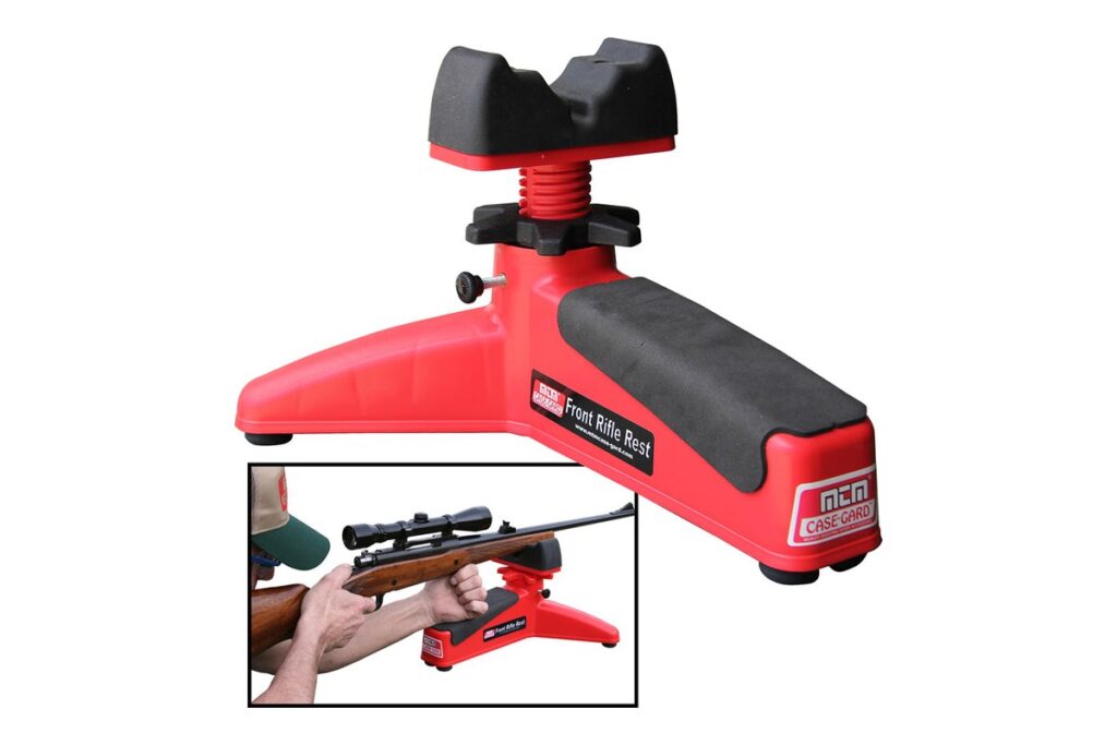 MTM Case-Gard FRR-30 red front rifle rest with rubber pad