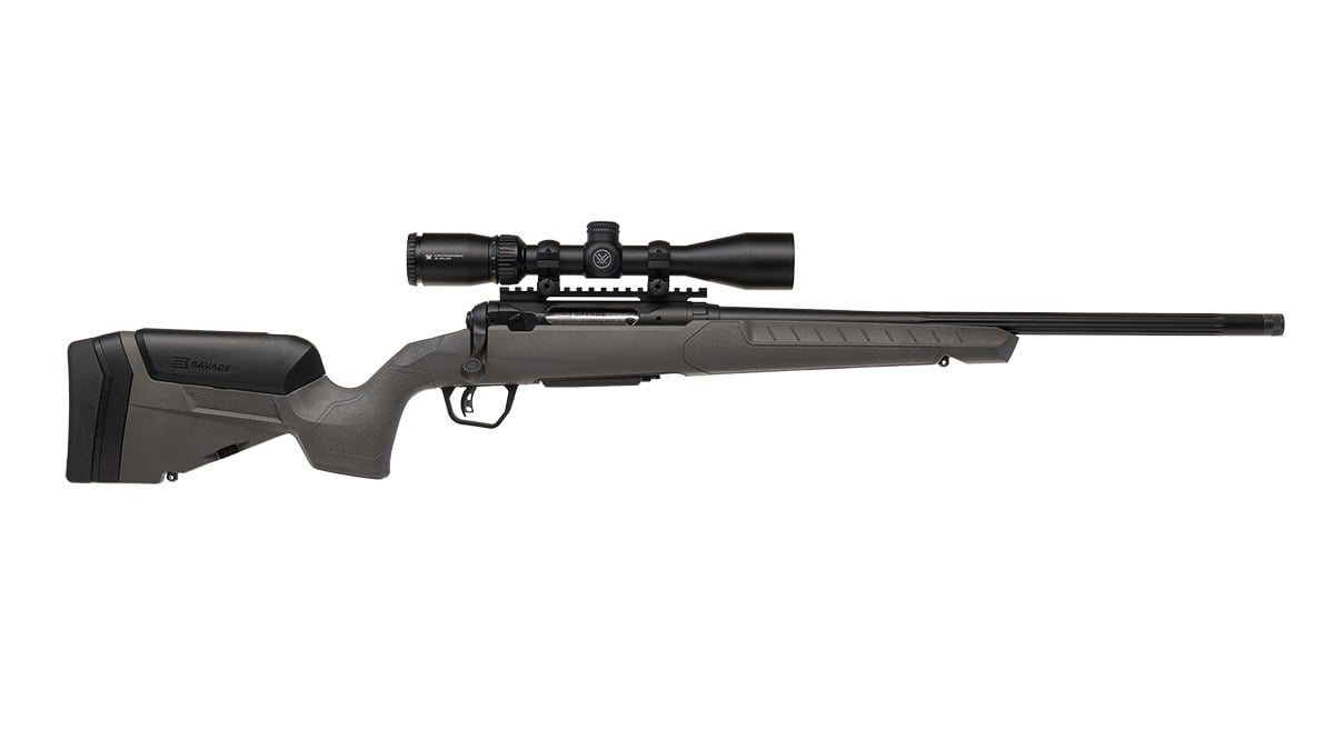 Savage 110 Trail Blazer XP rifle with mounted Vortex scope