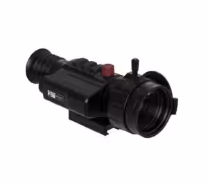 Sightmark Wraith 2 thermal riflescope in black with a red control knob, Wraith Thermal badge and Picatinny mount