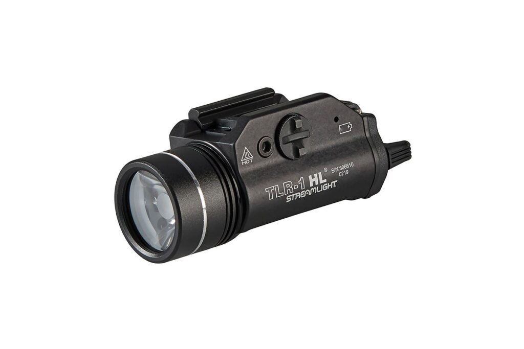 Streamlight TLR-1 HL 1,000 lumen pistol light, side view