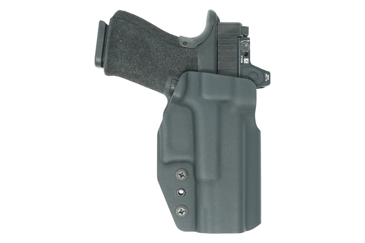 Tenicor SPRINT outside the waistband range holster with a Glock and red dot