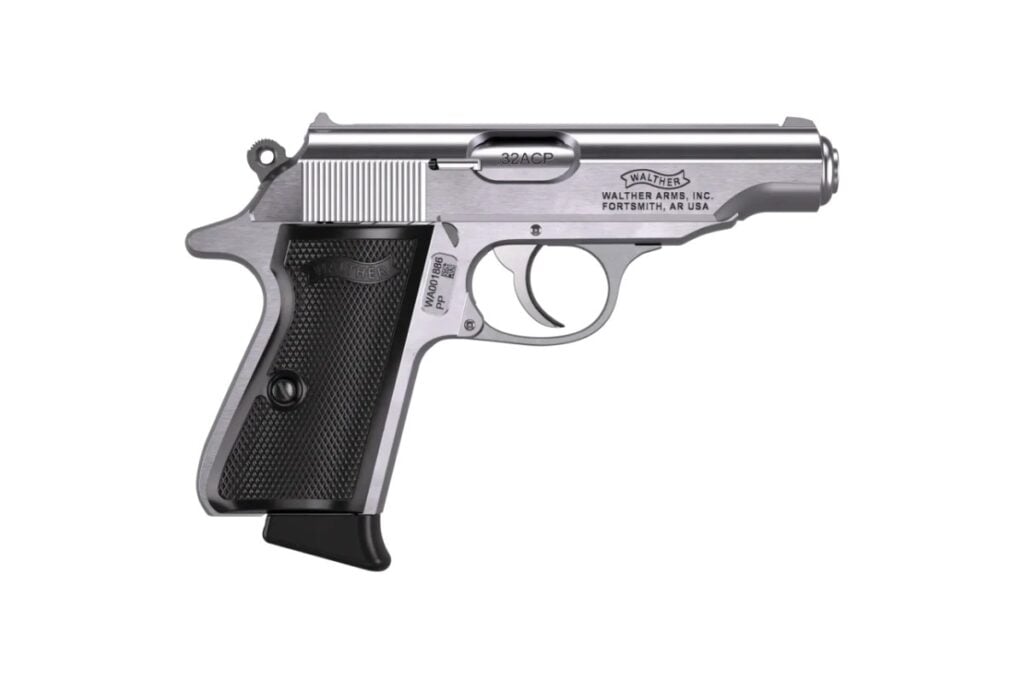 Walther PP in .32 ACP, stainless with black grips, Walther photo