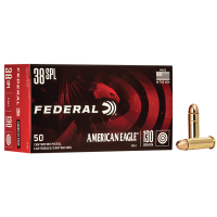 Federal American Eagle 38 Special Full Metal Jacket 130 Grain 50 Rounds