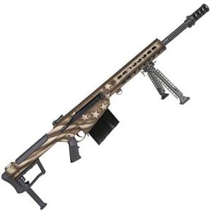 Barrett M107A1 America 250 Series Anniversary Edition 50 BMG 20in American 1776 Flag Custom Cerakote Semi Automatic Modern Sporting Rifle - 10+1 Ro...