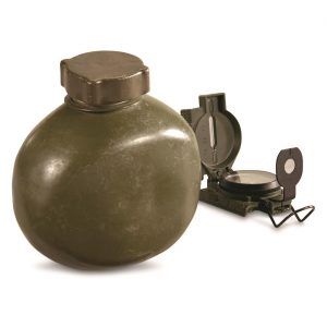 Hungarian Military Surplus 1 Quart Aluminum Canteen Like New