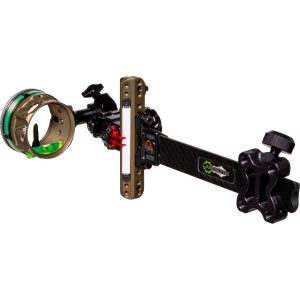 Axcel LANDSLYDE Carbon Pro Slider Tactical Bow Sight AVX-41 1 Pin .029 Green Fiber