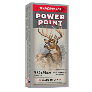 Winchester 7.62x39mm 123gr Power-Point Super-X Ammunition 20rds - X76239