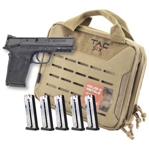 Smith & Wesson M&P9 Shield EZ M2.0 9mm Pistol Bundle 3.675" 8rd, Black