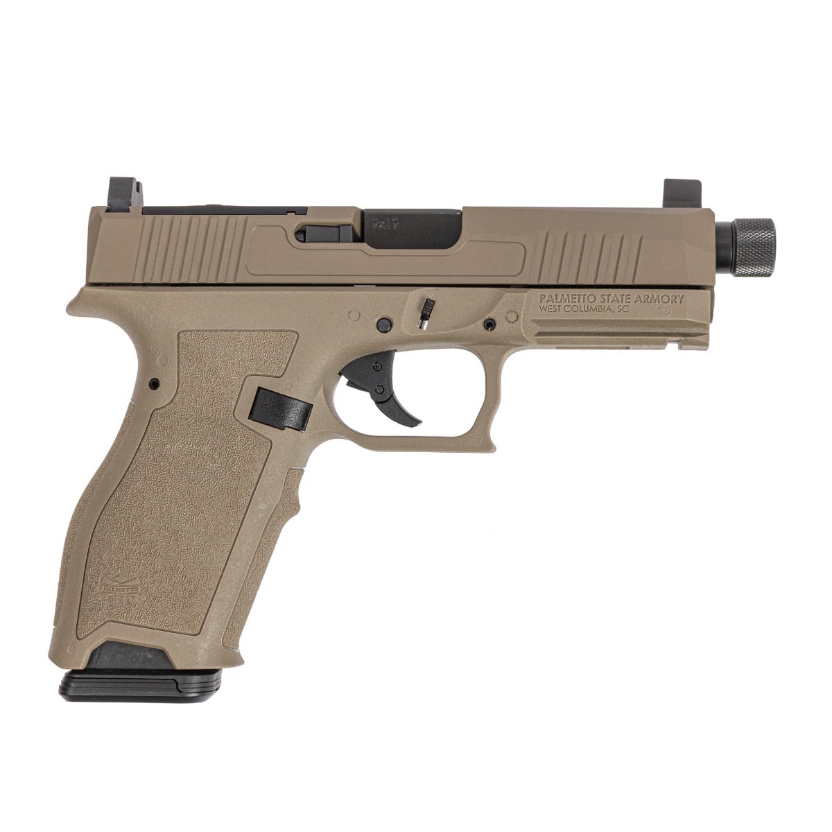PSA Dagger Full Size - S 9mm ECC RMR Threaded Barrel Pistol, Flat Dark Earth