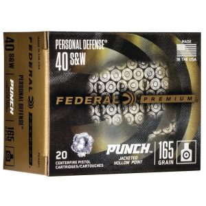 Federal Premium Personal Defense 40 S&W 165gr JHP 20rds - PD40P1