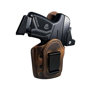Urban Carry Mavado IWB Holster Glock 42, Kahr CT380, Kahr K9, K40, K45, P9, P40, P45, Kimber Micro 9, Makarov, Sig Sauer P238, P365 X MACRO, Spectre Comp Leather Distressed Brown