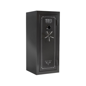 Sports Afield Haven Fire Resistant 24 Gun Safe with Electronic Lock Gray
