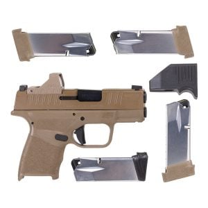 Springfield Hellcat Gear Pac 3" 9mm (3)13rd/(1)11rd Pistol, FDE - HC9319FOSP-PAC