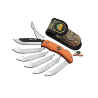 Outdoor Edge RazorPro 3.5 Inch Folding Knife, 8 Blades