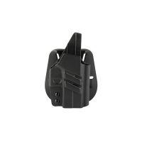 1791 Gunleather TACPDHOWBG43XMOSBLKR Tactical Kydex OWB Black Kydex Paddle Compatible w/Glock 43/43X/43X MOS Right Hand