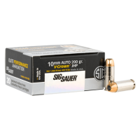 Sig Sauer 10mm Elite V-Crown 200 Grain JHP Ammunition (20 Rounds)