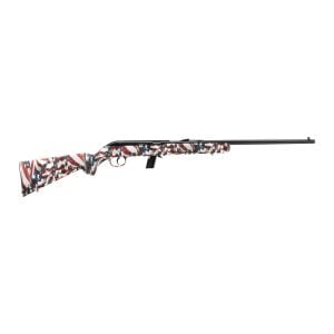 Savage Arms 64 F Red White Blue .22LR Semi-Auto Rifle, Camo - for Enhanced Field Performance - 40222