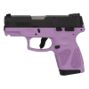 Taurus 1G2S931LP G2S 9mm Luger 3.26 7+1 Light Purple Black Carbon Steel Light Purple Polymer Grip