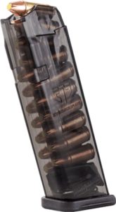 Elite Tactical Systems Carbon Smoke Series Glock 17/18/19/26/34/45 Pistol Magazine 9mm Luger 17 Round Carbon Smoke 1 Pack Polymer 17RD