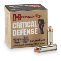 Hornady Critical Defense .38 Special +P FTX 110 Grain 25 Rounds