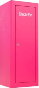 Stack-On 18 Gun Welded-Steel Security Cabinet with Beveled Edge Pink Medium