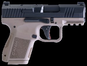 CANiK Mete MC9 Semi-Auto Pistol - Ambidextrous - Cerakote over Nitride - Black/FDE - 15 + 1