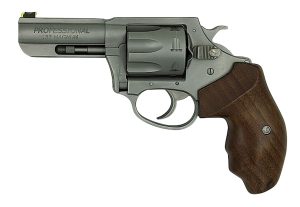 Charter Arms Professional IV 3" 7rd 32 H&R Mag Revolver, Stainless Steel w/ Wood Grip - 73230
