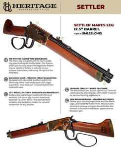 HERITAGE MFG. SETTLER MARE'S LEG