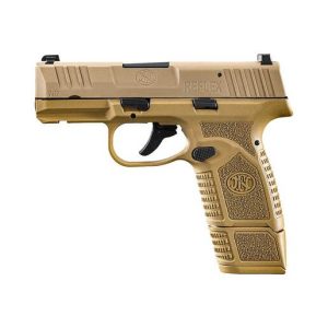 FN Reflex 9mm Luger 3.3in Flat Dark Earth Pistol - 15+1 Rounds - Tan Subcompact