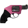 Charter Arms Off Duty Coyote 53812 Revolver, .380 ACP, 2" Ported Barrel, 5rd, Concealed Hammer, Pink Frame, HiViz Sight.