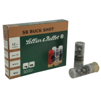 Sellier & Bellot SB12BSJ Shotgun 12 Gauge 2.75 9 Pellets 00 Buck Shot 10 Bx/ 25 Cs
