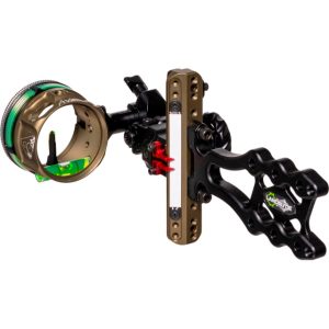 Axcel LANDSLYDE Slider Tactical Bowhunting Sight AVX-41 Scope 1 Pin Bow Sights .029 Green Fiber Black