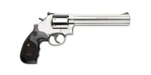 Smith & Wesson Model 686 Plus 357 Mag Revolver, Silver w/ Black Grips - 150855