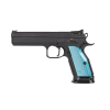 CZ-USA TS 2 9mm 5.3" 20rd - Black & Turquoise