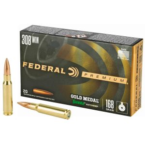 Federal 308 168gr Sierra MatchKing BTHP Gold Medal Ammunition 20rds - GM308M