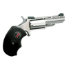 North American Arms BWM Black Widow 22 Mag 5rd 2" Overall Stainless Steel with Black Oversized Rubber Grip & Fixed Sights