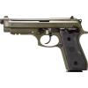 Taurus PT92 1-92015T-H Pistol 9mm 5" 17+1 DA/SA OD Green Cerakote Hogue Grip, Picatinny Rail.